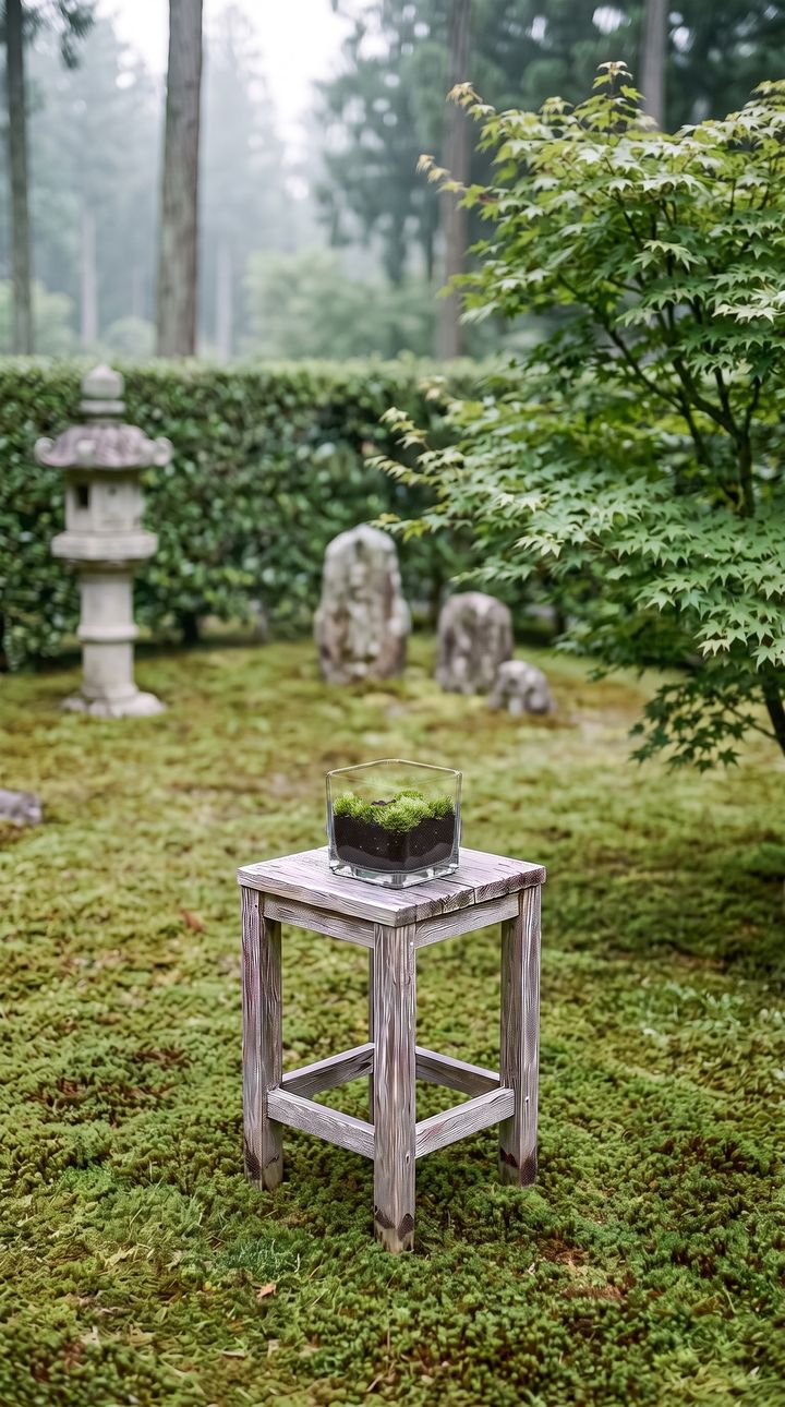 Hai-goke in a square glass vessel on the stand